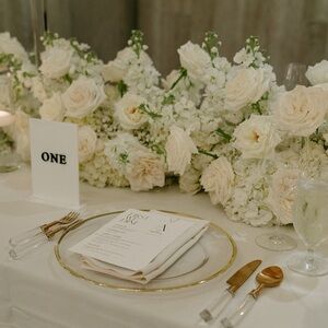 Black and White Table Numbers 1-11